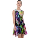 In Orbit Prismatic Frill Swing Dress View1