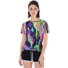 In Orbit Prismatic Open Back Sport T-shirt by MRNStudios