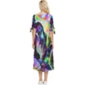 In Orbit Prismatic Bow Sleeve Chiffon Midi Dress View4