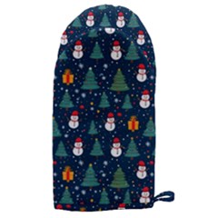 Snow Snowman Tree Christmas Tree Microwave Oven Glove