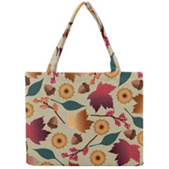 Autumn Leaves Colours Season Mini Tote Bag by Ravend