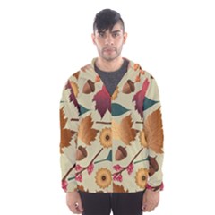 Autumn Leaves Colours Season Men s Hooded Windbreaker