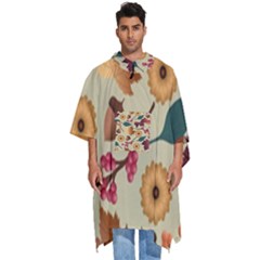 Autumn Leaves Colours Season Men s Hooded Rain Ponchos by Ravend