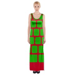 Keyboard Keys Computer Input Pc Thigh Split Maxi Dress by Ravend