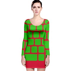 Keyboard Keys Computer Input Pc Long Sleeve Velvet Bodycon Dress by Ravend