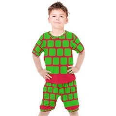 Keyboard Keys Computer Input Pc Kids  T-shirt And Shorts Set by Ravend