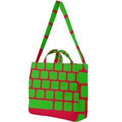 Keyboard Keys Computer Input Pc Square Shoulder Tote Bag by Ravend