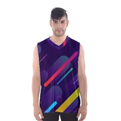 Colorful Abstract Background Men s Basketball Tank Top by Ravend