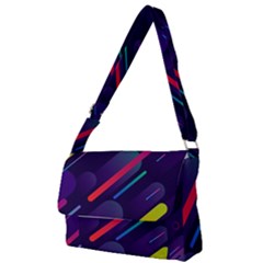 Colorful Abstract Background Full Print Messenger Bag (s) by Ravend