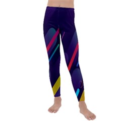 Colorful Abstract Background Kids  Lightweight Velour Leggings by Ravend