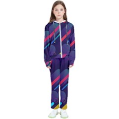 Colorful Abstract Background Kids  Tracksuit by Ravend