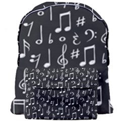 Chalk Music Notes Signs Seamless Pattern Giant Full Print Backpack by Ravend