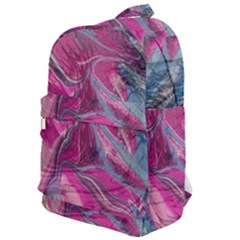 Fuchsia Waves Classic Backpack by kaleidomarblingart