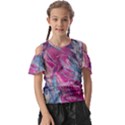 Fuchsia waves Kids  Butterfly Cutout T-Shirt View1