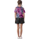 Fuchsia waves Kids  Butterfly Cutout T-Shirt View2