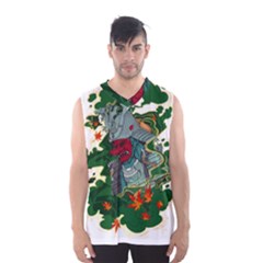 Armor Japan Maple Leaves Samurai Mask Cut Men s Basketball Tank Top by Ndabl3x