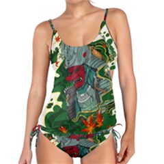 Armor Japan Maple Leaves Samurai Mask Cut Tankini Set by Ndabl3x