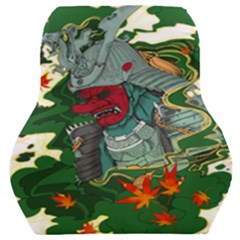 Armor Japan Maple Leaves Samurai Mask Cut Car Seat Back Cushion  by Ndabl3x