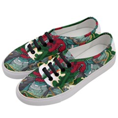 Armor Japan Maple Leaves Samurai Mask Cut Women s Classic Low Top Sneakers by Ndabl3x