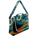 Waves Ocean Sea Abstract Whimsical Abstract Art 3 Box Up Messenger Bag View2