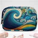 Waves Ocean Sea Abstract Whimsical Abstract Art 3 Make Up Pouch (Small) View1