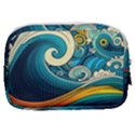 Waves Ocean Sea Abstract Whimsical Abstract Art 3 Make Up Pouch (Small) View2