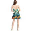 Waves Ocean Sea Abstract Whimsical Abstract Art 3 Summer Frill Dress View2