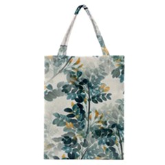 Vintage Retro Flowers Leaves Foliage Plants Classic Tote Bag by Ndabl3x