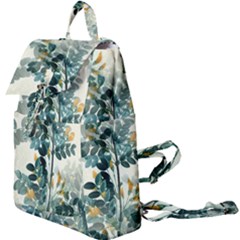 Vintage Retro Flowers Leaves Foliage Plants Buckle Everyday Backpack by Ndabl3x