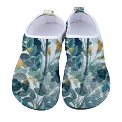 Vintage Retro Flowers Leaves Foliage Plants Women s Sock-style Water Shoes by Ndabl3x