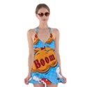 Comical Words Animals Comic Omics Crazy Graffiti Halter Dress Swimsuit  View1