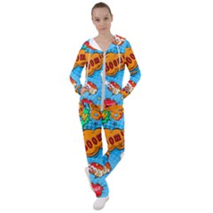 Comical Words Animals Comic Omics Crazy Graffiti Women s Tracksuit by Bedest