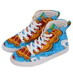 Comical Words Animals Comic Omics Crazy Graffiti Women s Hi-top Skate Sneakers by Bedest