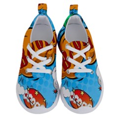 Comical Words Animals Comic Omics Crazy Graffiti Running Shoes by Bedest