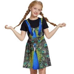 Peacock Bird Feathers Pheasant Nature Animal Texture Pattern Kids  Apron Dress by Bedest