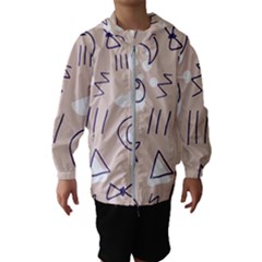 Abstract Leaf Nature Natural Beautiful Summer Pattern Kids  Hooded Windbreaker