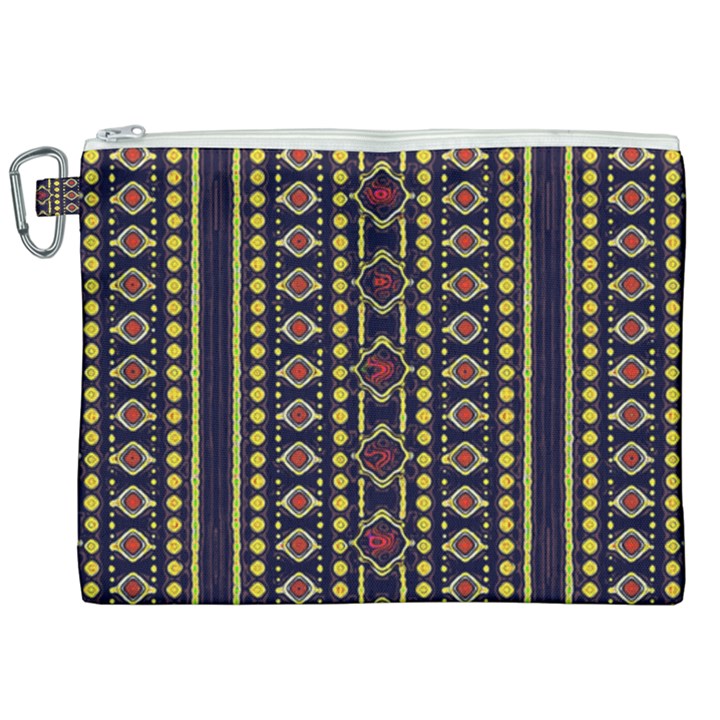 Background Art Pattern Design Canvas Cosmetic Bag (XXL)