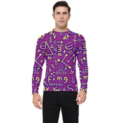 Background Doodles Math Men s Long Sleeve Rash Guard by Bedest