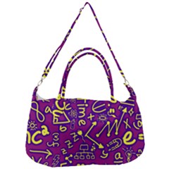 Background Doodles Math Removable Strap Handbag by Bedest