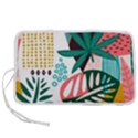 Abstract Seamless Pattern With Tropical Leaves Pen Storage Case (S) View1