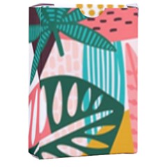 Abstract Seamless Pattern With Tropical Leaves Playing Cards Single Design (rectangle) With Custom Box