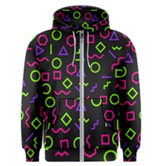 Geometric Seamless Pattern Men s Zipper Hoodie