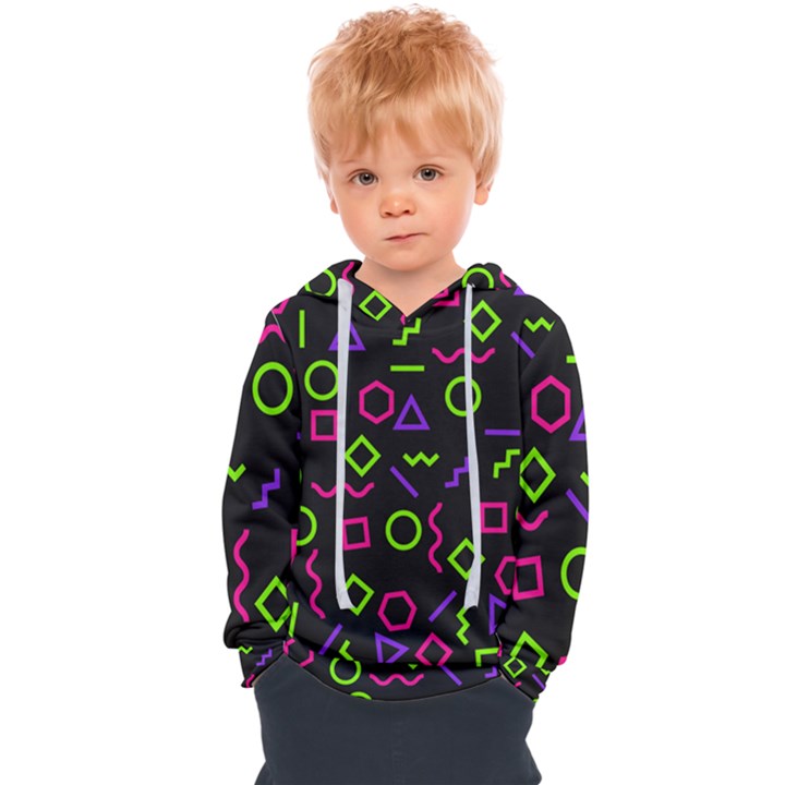 Geometric Seamless Pattern Kids  Overhead Hoodie