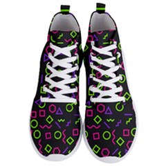 Geometric Seamless Pattern Men s Lightweight High Top Sneakers by Hannah976