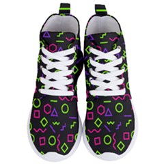 Geometric Seamless Pattern Women s Lightweight High Top Sneakers by Hannah976