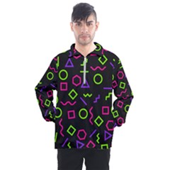 Geometric Seamless Pattern Men s Half Zip Pullover