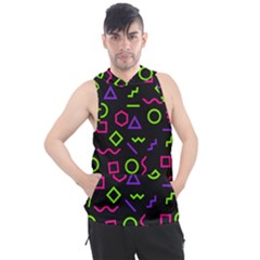 Geometric Seamless Pattern Men s Sleeveless Hoodie by Hannah976