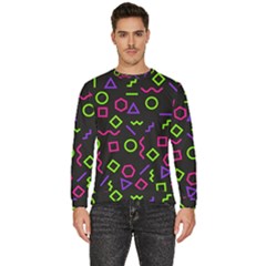 Geometric Seamless Pattern Men s Fleece Sweatshirt