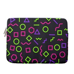 Geometric Seamless Pattern 14  Vertical Laptop Sleeve Case With Pocket by Hannah976