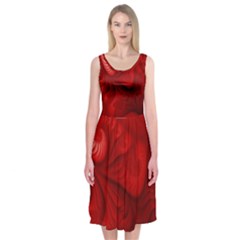 Lachs Kl Rotweissschwarz Kl Midi Sleeveless Dress by 2607694c